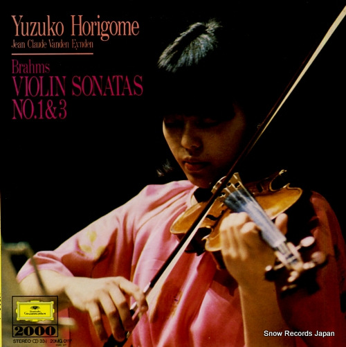 HORIGOME, YUZUKO brahms; violin sonatas no.1 & 3 20MG0117
