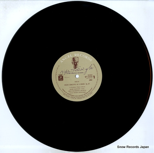 FURTWANGLER, WILHELM sibelius; violin concert WF-60058