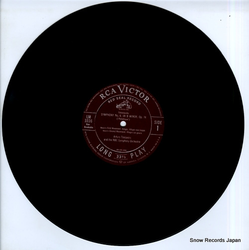 TOSCANINI, ARTURO tchaikovsky; symphony no.6 