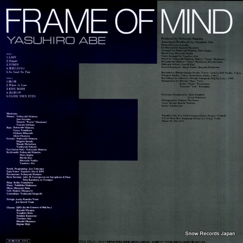 ABE, YASUHIRO frame of mind ETP-90358