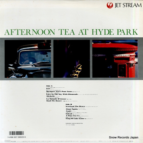 DARD, FREDERIC, AND HIS ORCHESTRA jet stream afternoon tea at hyde park / london JAR-13