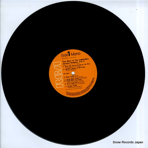 RODGERS, JIMMIE the best of the legendary jimmie rodgers volume 2 RA-5510
