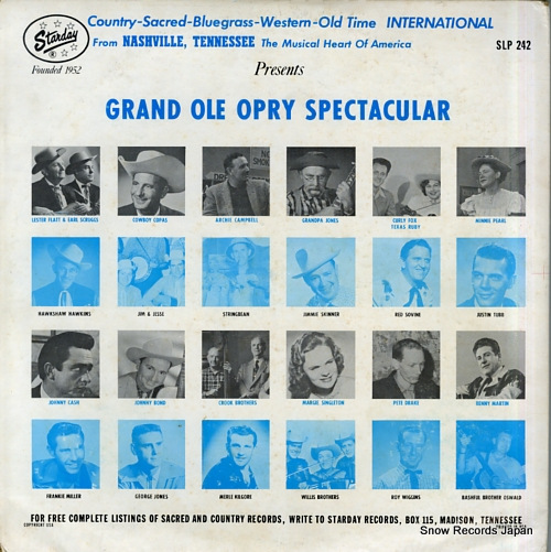 V/A grand ole opry spectacular SLP242