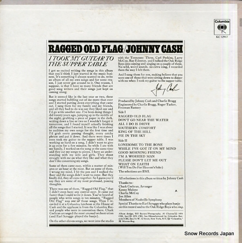 CASH, JOHNNY ragged old flag KC32917