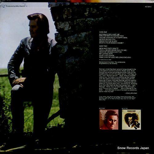 JONES, GEORGE nothing ever hurt me (half as bad as losing you) KE32412 - back cover