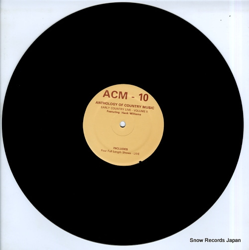 WILLIAMS, HANK eary country live volume 2 ACM-10