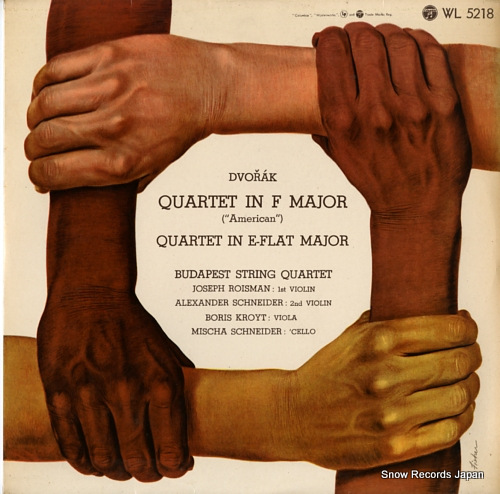 BUDAPEST STRING QUARTET, THE dvorak; quartet in f major 