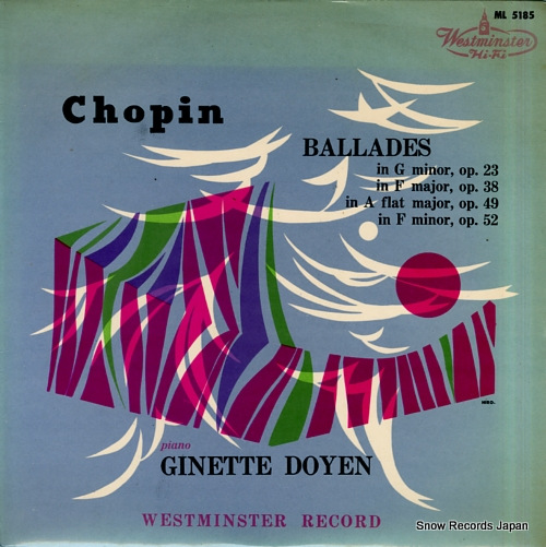 DOYEN, GINETTE chopin; ballades ML5185
