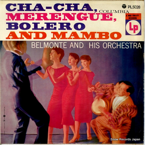 BELMONTE AND HIS ORCHESTRA cha-cha, merengue, bolero and mambo PL5028