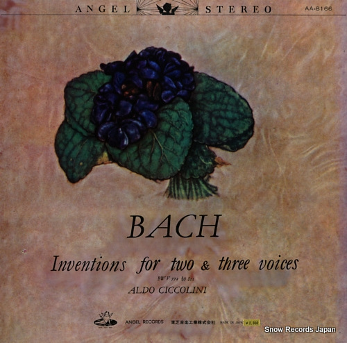 CICCOLINI, ALDO bach; inventions for two & three voices AA-8166