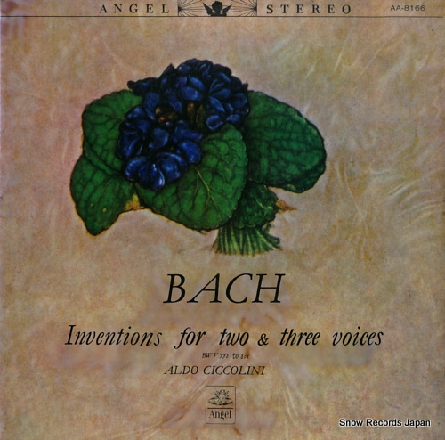 CICCOLINI, ALDO bach; inventions for two & three voices AA-8166