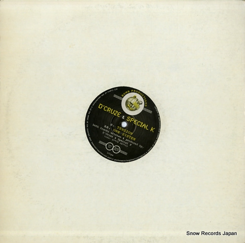 D'CRUZE & SPECIAL K tension / one system BOMB001