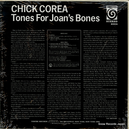 COREA, CHICK tones for joan's bones SD2004 / VORTEX2004