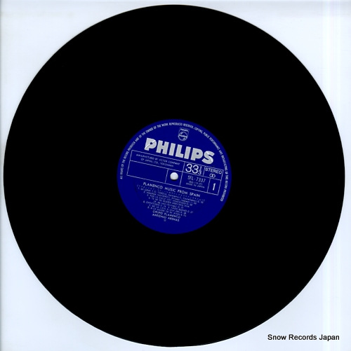 ARENAS, ANTONIO flamenco music from spain SFL-7337