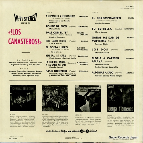 LOS CANASTEROS !los canasteros! 843112PY