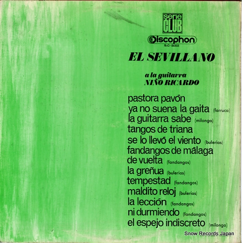 EL SEVILLANO cante flamenco S.C.2052