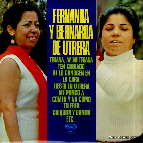 DE UTRERA, FERNANDA AND BERNARDA fernanda y bernarda de utrera S-26.217