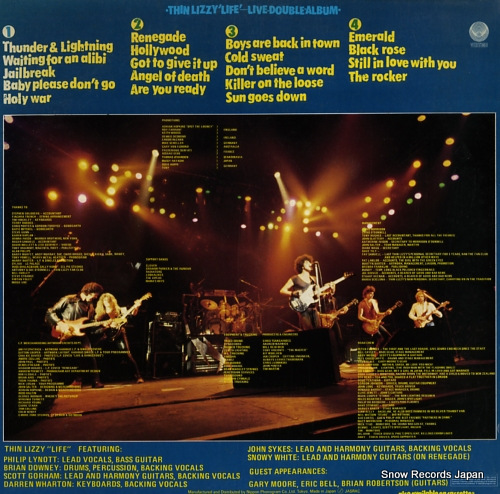 THIN LIZZY life live double album 20PP-57