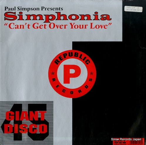 SIMPHONIA can't get over your love LICT028