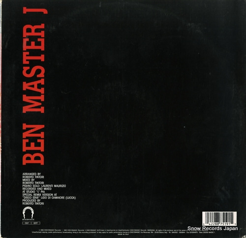 BEN MASTER J groove OUT3317