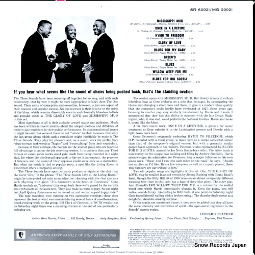 THREE SOUNDS, THE the three sounds live at the living room SJ-19612