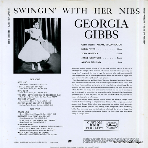 GIBBS, GEORGIA swingin' with her nibs SJ-19623