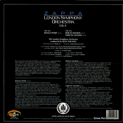 ZAPPA, FRANK london symphony orchestra vol.2 SJ-74207