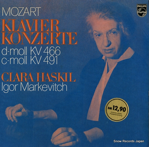 HASKIL, CLARA mozart; klavier konzerte (d-moll kv 466, c-moll kv 491) 6833065