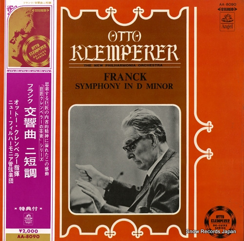 KLEMPERER, OTTO franck; symphony in d minor AA.8090