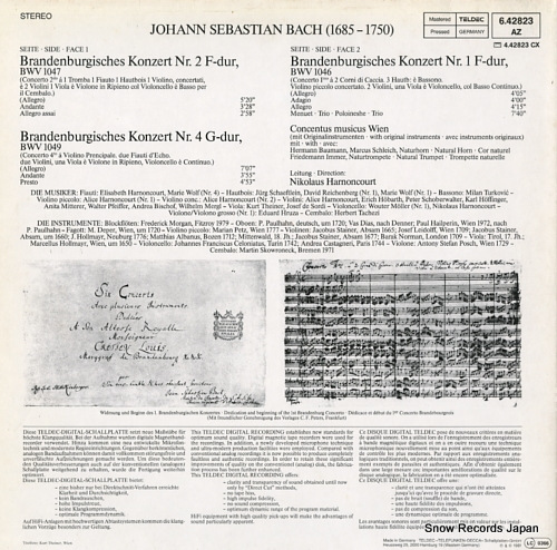 HARNONCOURT, NIKOLAUS bach; brandenburgische konzerte nr.1, 2, 4 6.42823