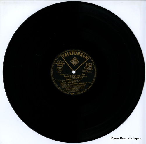 HARNONCOURT, NIKOLAUS bieber; st. polycarp sonata for 8 trumpets SAWT9537-A