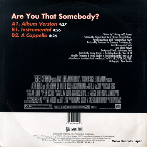AALIYAH are you that somebody? AT0047T