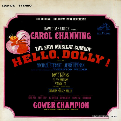 MERRICK, DAVID, AND CAROL CHANNING hello, dolly! LSOD-1087 - front cover