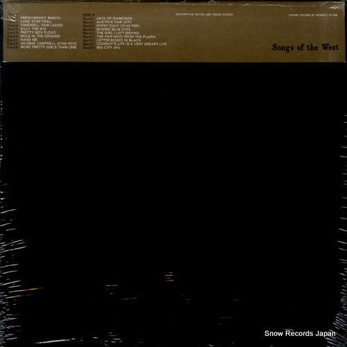 FREDRICKSON, DAVE songs of the west FH5259