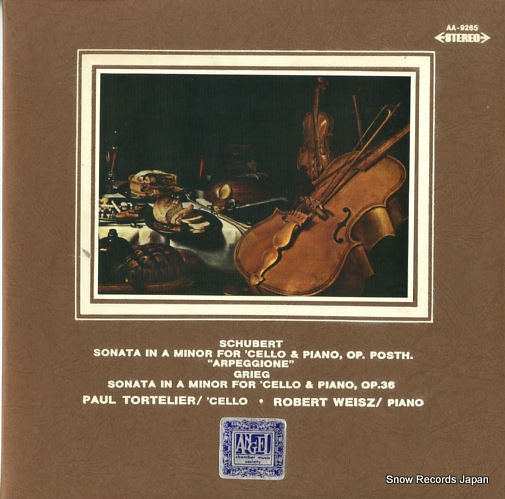 TORTELIER, PAUL schubert; sonata in a minor 