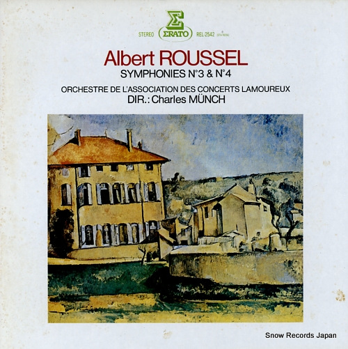 MUNCH, CHARLES roussel; symphonies no.3 & no.4 REL-2542