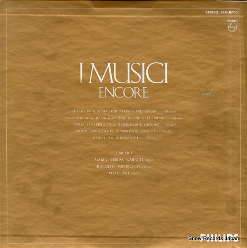 I MUSICI inmusici encore SFX-8730