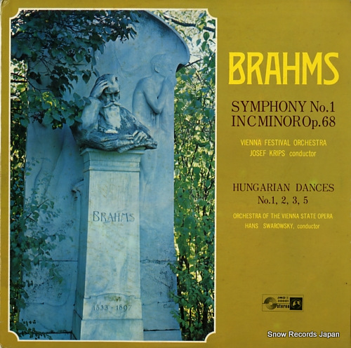 KRIPS, JOSEF / HANS SWAROWSKY brahms; symphony no.1 incminor op.68 JMO(S)-30001