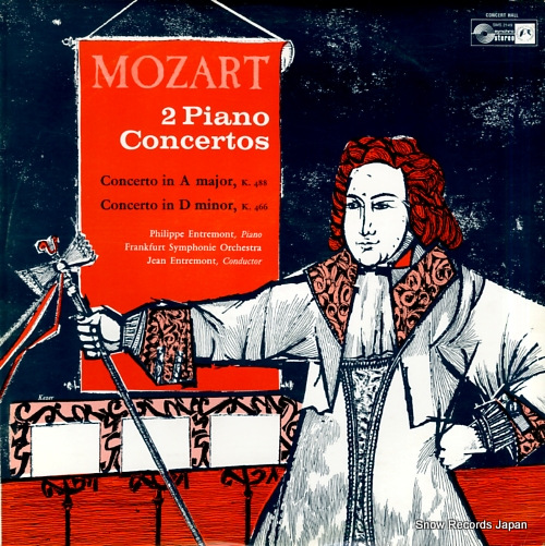 ENTREMONT, PHILIPPE mozart; 2 piano concertos in a major, in d minor SMS-2149