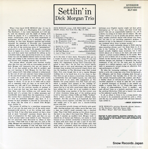 MORGAN, DICK settlin' in WWLJ-7072 / RLP9383