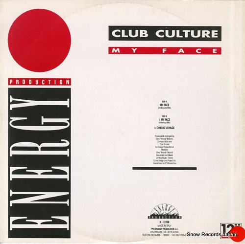 CLUB CULTURE my face X-12108