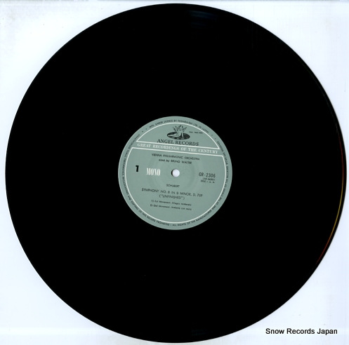 WALTER, BRUNO schubert; symphony no.8 unfinished GR-2306