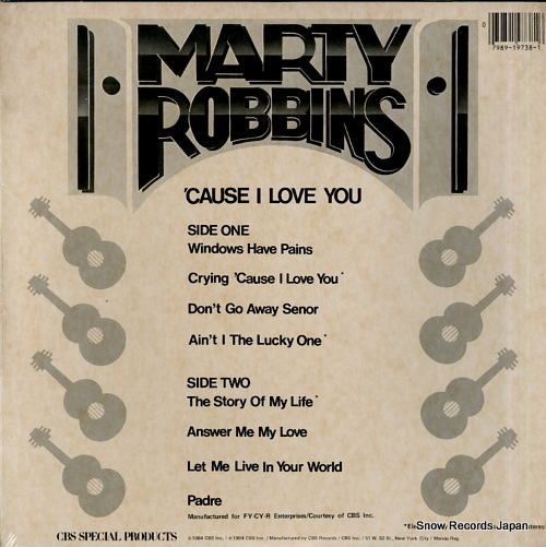 ROBBINS, MARTY 'cause i love you P19738