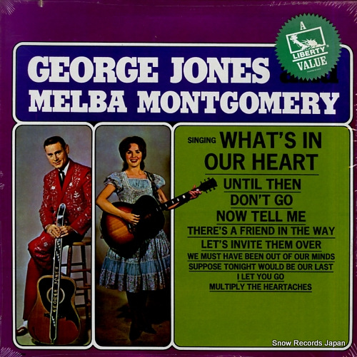JONES, GEORGE, AND MELBA MONTGOMERY what's in our hearts LN-10169
