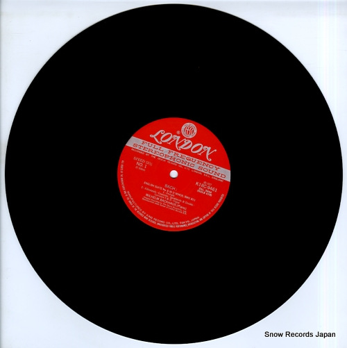 BACKHAUS, WILHELM bach recital K18C9461