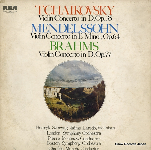 SZERYNG, HENRYK tchaikovsky / mendelssohn / brahms; violin concertos RGC-7527