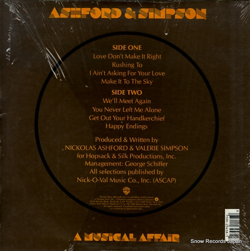 ASHFORD AND SIMPSON a musical affair HS3458