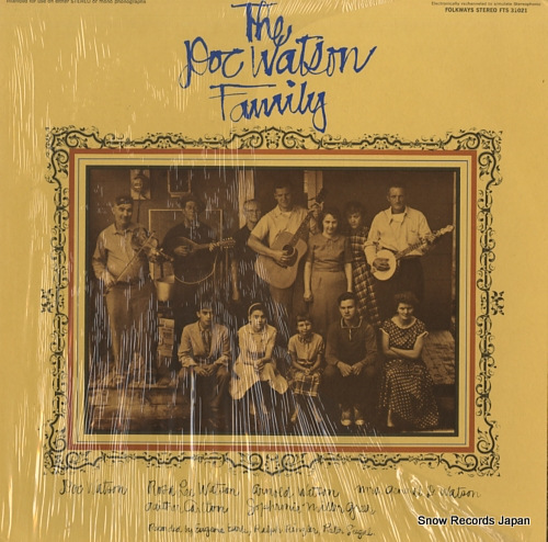 DOC WATSON FAMILY, THE the doc watson family FTS31021