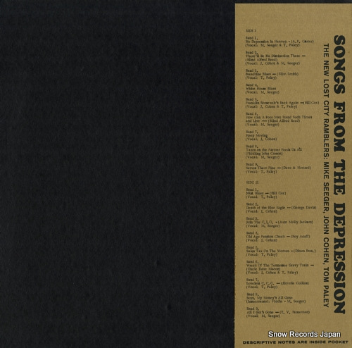 NEW LOST CITY RAMBLERS, THE songs from the depression FH5264