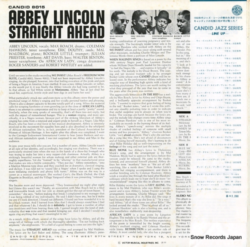 LINCOLN, ABBEY straight ahead SMJ-6190